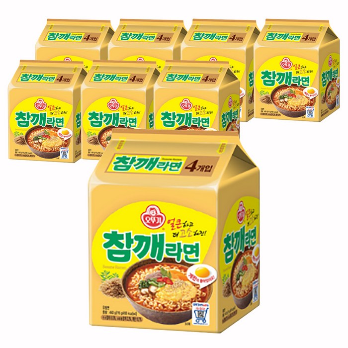 오뚜기 참깨라면 115g, 32개 대표 이미지 - 제일 싼 라면 추천