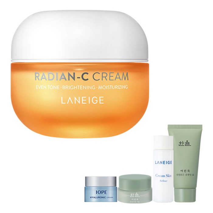 라네즈 래디언씨 크림 30ml + 아모레퍼시픽 4종, 1세트 대표 이미지 - 라네즈 크림스킨 추천