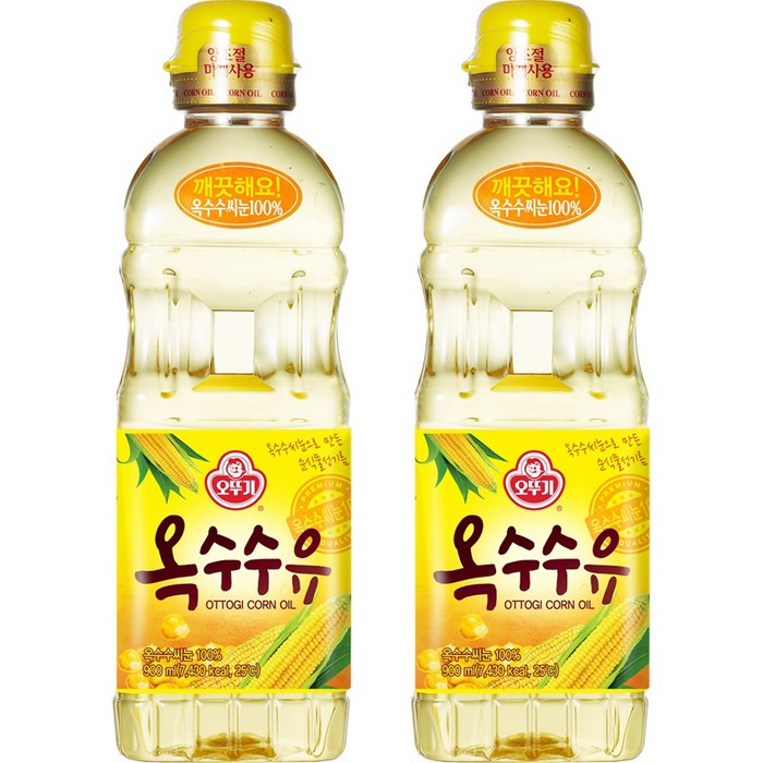 오뚜기 옥수수유, 2개, 900ml 대표 이미지 - 계란후라이 식용유 추천