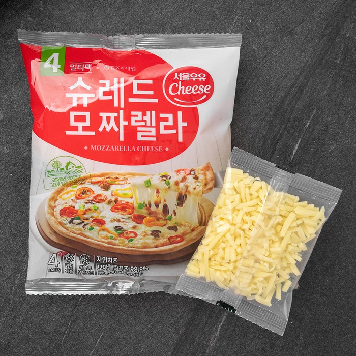 서울우유 멀티팩 모짜렐라 피자치즈, 75g, 4개 대표 이미지 - 서울 분양 추천