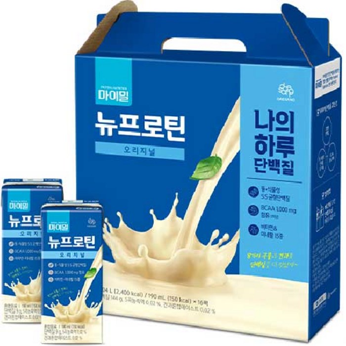 마이밀 마시는 뉴프로틴, 190ml, 16개 대표 이미지 - 헬스 식단 추천