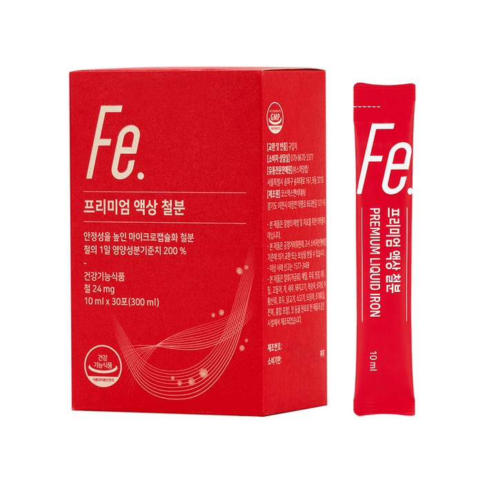 뉴트리모어 프리미엄 액상 철분 30포, 300ml, 1개 대표 이미지 - 빈혈 추천
