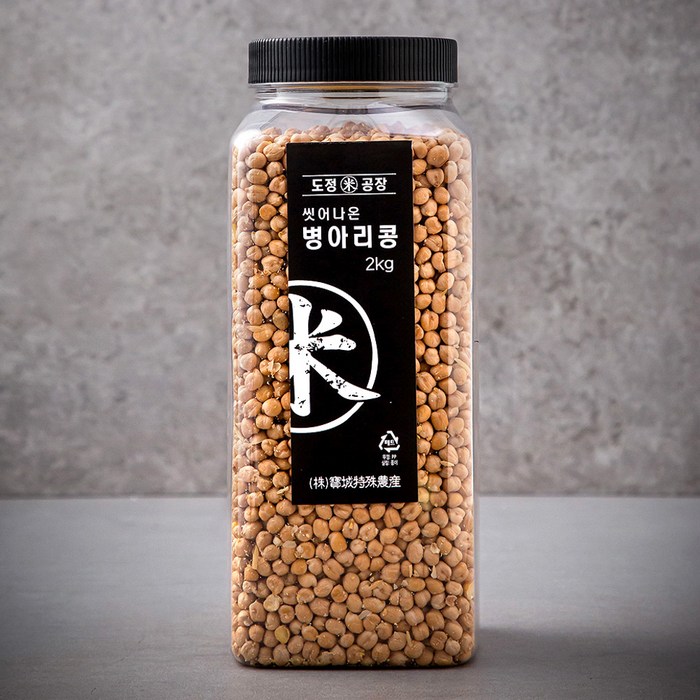 도정공장 씻어나온 병아리콩, 2kg, 1통 대표 이미지 - 병아리콩 추천