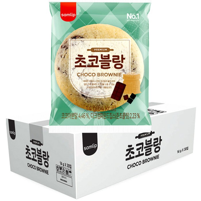 삼립 초코블랑, 14g, 30개입 대표 이미지 - SPC 빵 추천