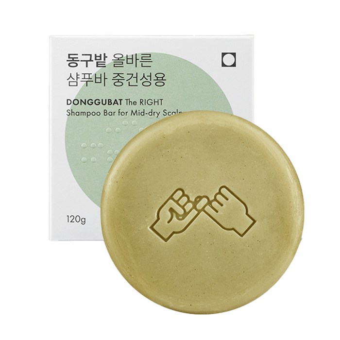 동구밭 올바른 샴푸바 중건성용, 120g, 1개