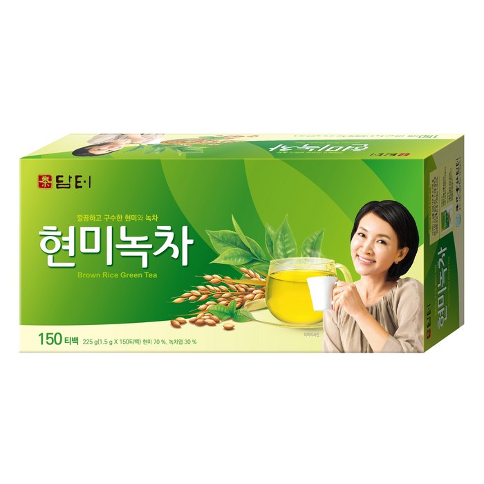 담터 현미녹차 티백, 1.5g, 150개입, 1개 대표 이미지 - 국산차 추천