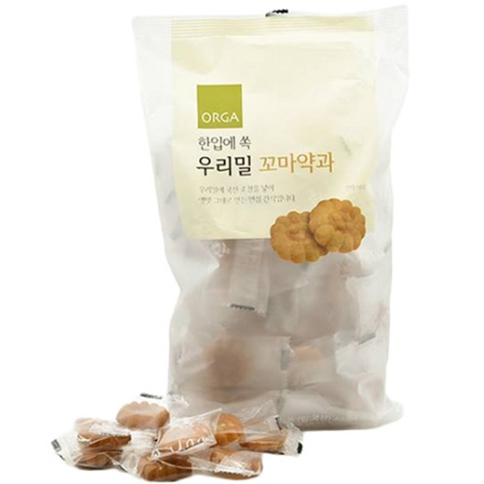 올가홀푸드 한입에 쏙 우리밀 꼬마약과, 400g, 1개 대표 이미지 - 달달한 간식 추천