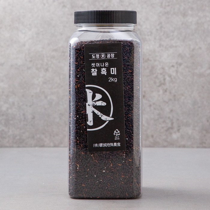 도정공장 씻어나온 찰흑미, 2kg, 1통 대표 이미지 - 흑미 추천