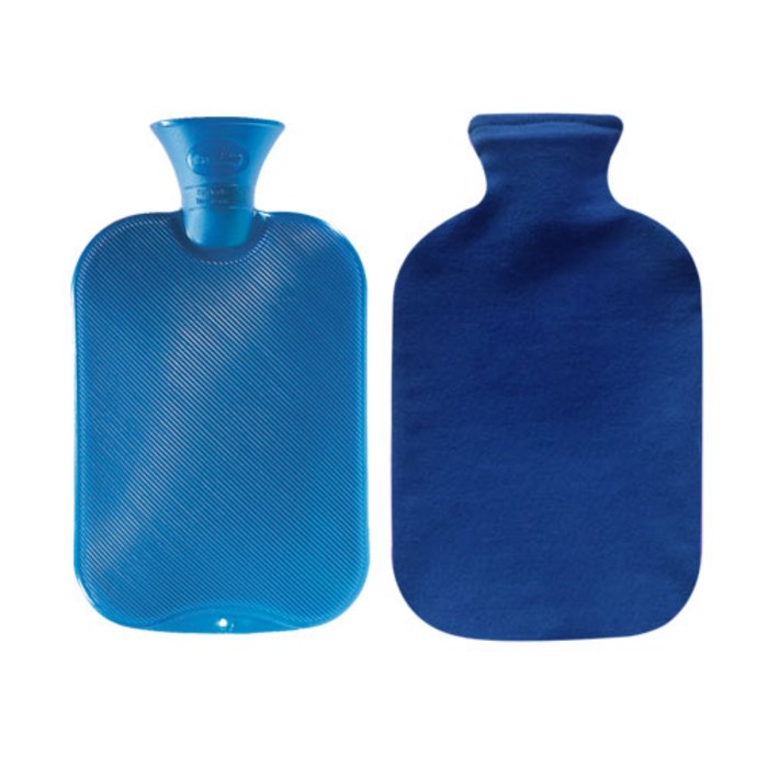 파쉬 양면빗살 핫팩 물주머니 2L 랜덤 발송 + 면쭈리커버 블루, 1세트