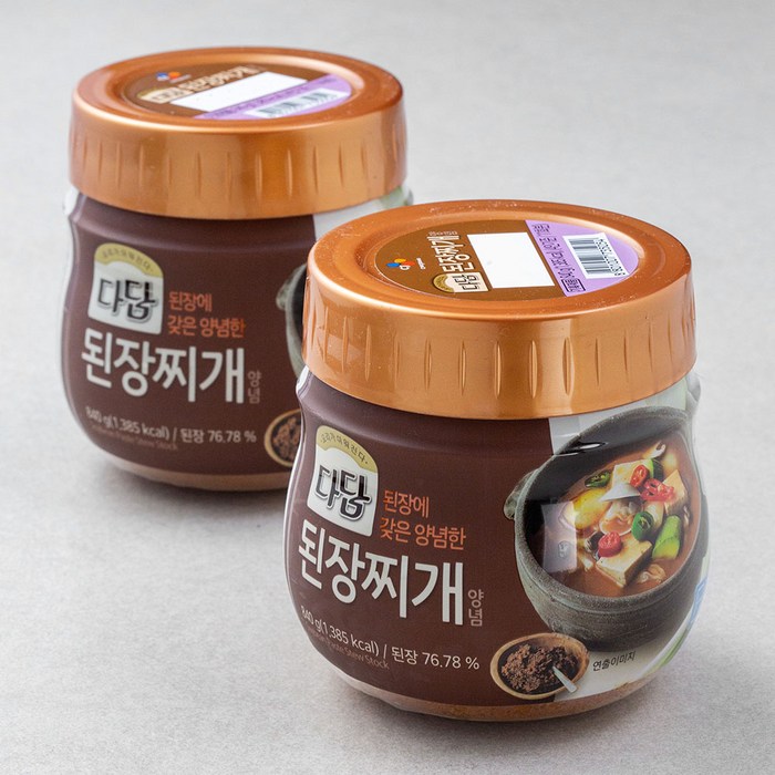 다담 된장찌개양념, 840g, 2개 대표 이미지 - 된장찌개 레시피 추천