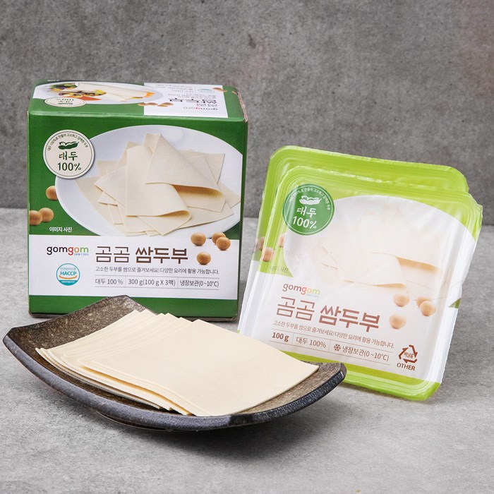 곰곰 쌈두부, 100g, 3개입 대표 이미지 - 월남쌈 추천