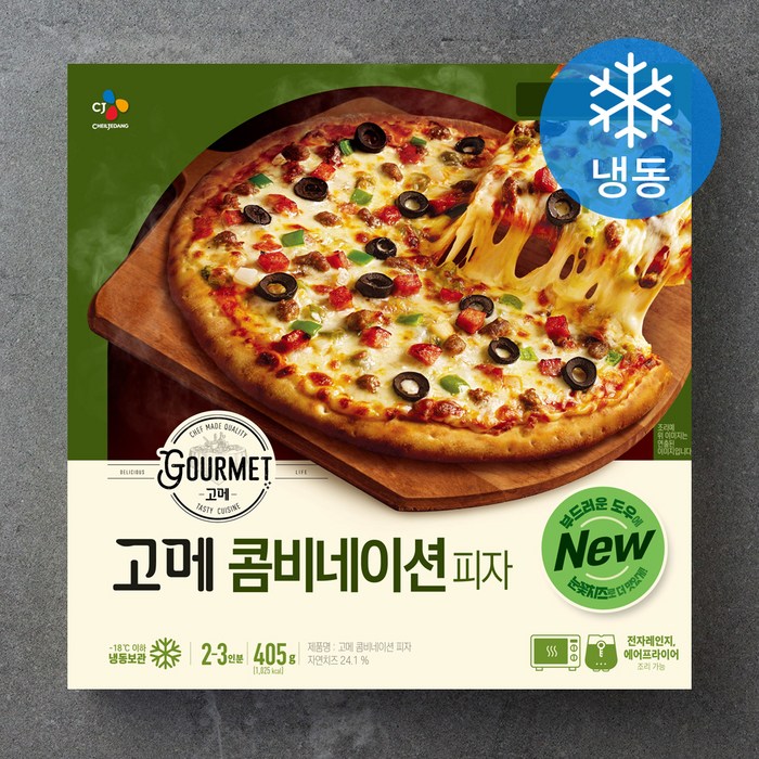 고메 클래식 콤비네이션 피자 (냉동), 405g, 1개 대표 이미지 - 냉동 피자 추천