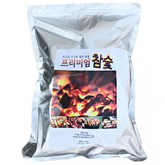 프리미엄 참숯, 2kg, 1개 대표 이미지 - 참숯 추천