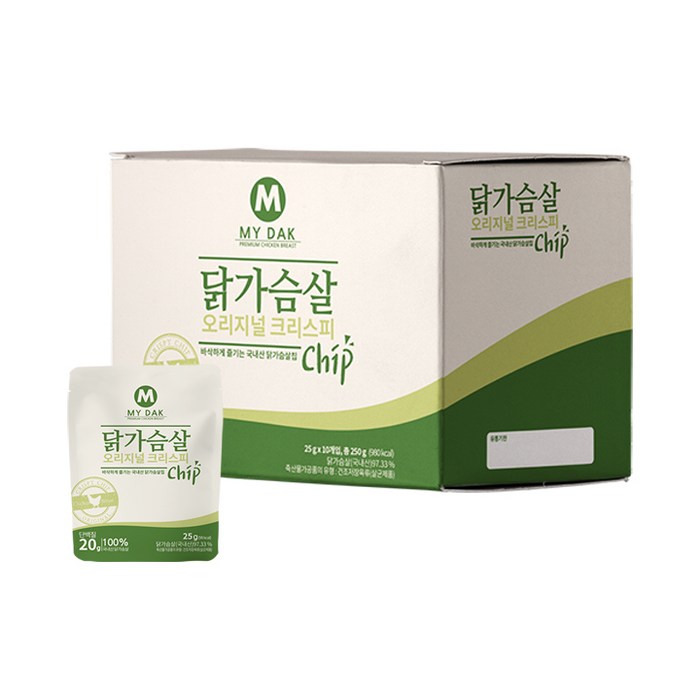 미트리 닭가슴살 크리스피칩 오리지널, 25g, 10개 대표 이미지 - 미트리 닭가슴살 추천