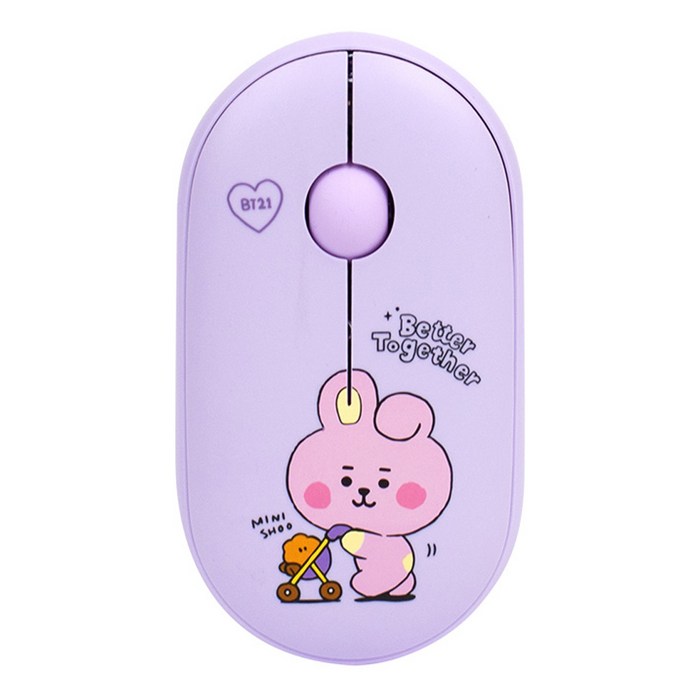 로이체 BT21 마이리틀버디 멀티페어링 무선마우스, 쿠키, BT21-TMS-3E-CK 대표 이미지 - 멀티페어링 마우스 추천