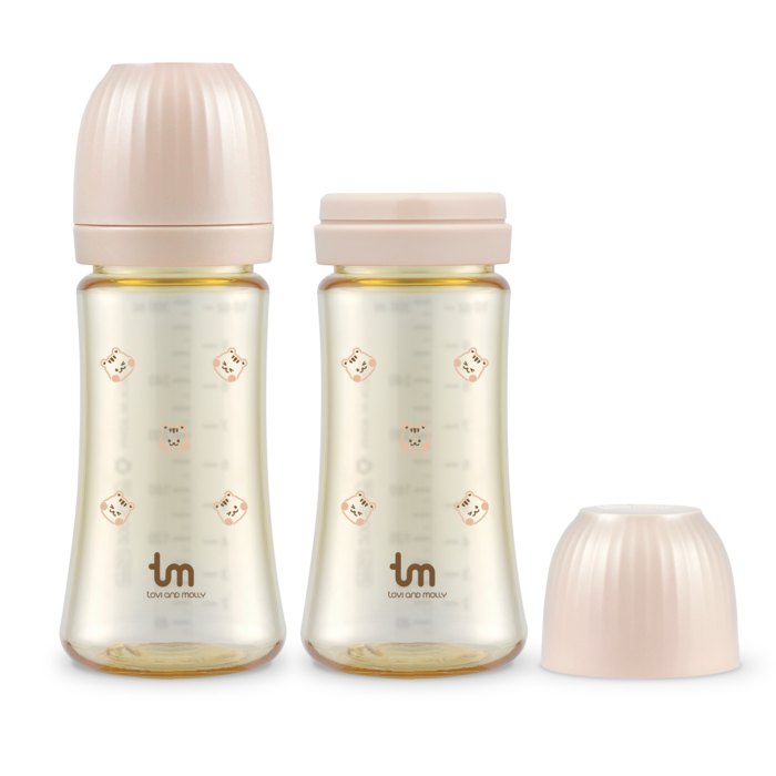 토비앤몰리 PPSU 돗람이 젖병 280ml 트윈팩 2p, 핑크, 2개