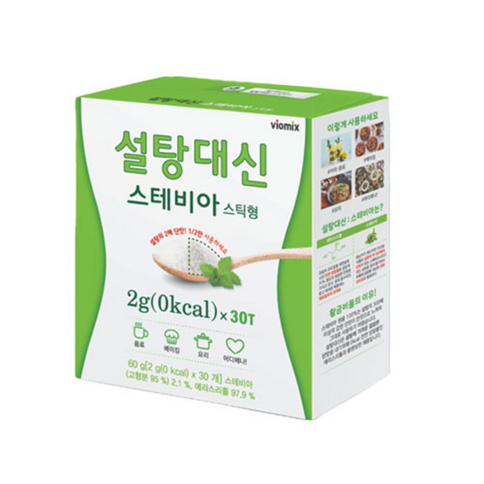 설탕대신 스테비아 스틱 30p, 60g, 1개 대표 이미지 - 스테비아 추천