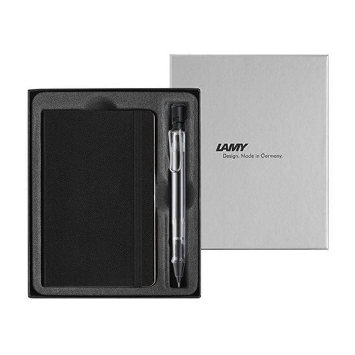 LAMY 비스타 샤프 투명 + 노트 기프트 세트, 0.5mm, 1세트 대표 이미지 - 라미 만년필 추천