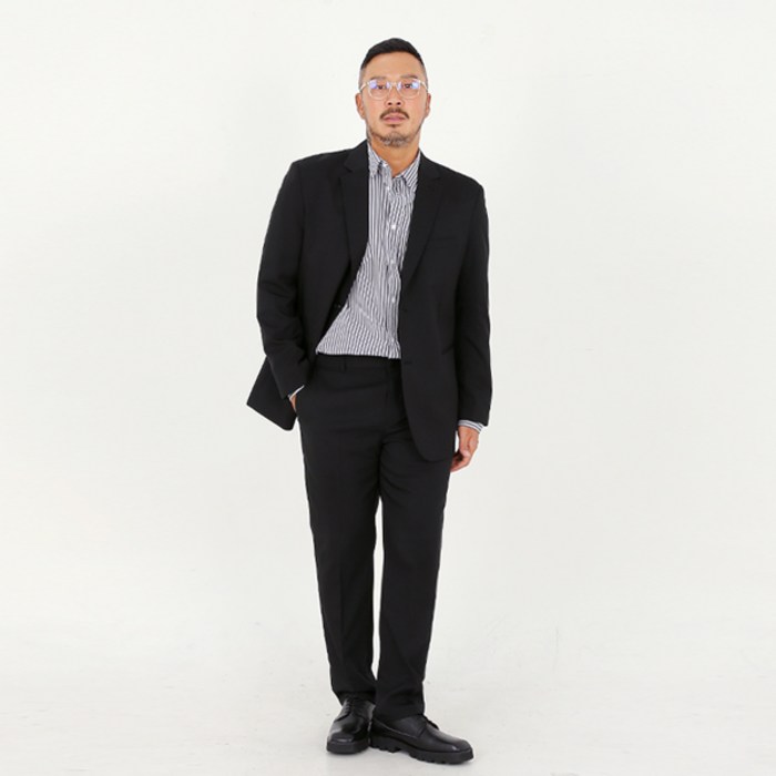 파이브라지 남성용 오버핏 스판 데일리 빅사이즈 정장 세트 대표 이미지 - 결혼식 정장 추천