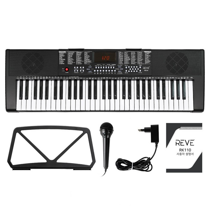 레브악기 포터블 전자 키보드, RK110, BLACK 대표 이미지 - 디지털 피아노 추천
