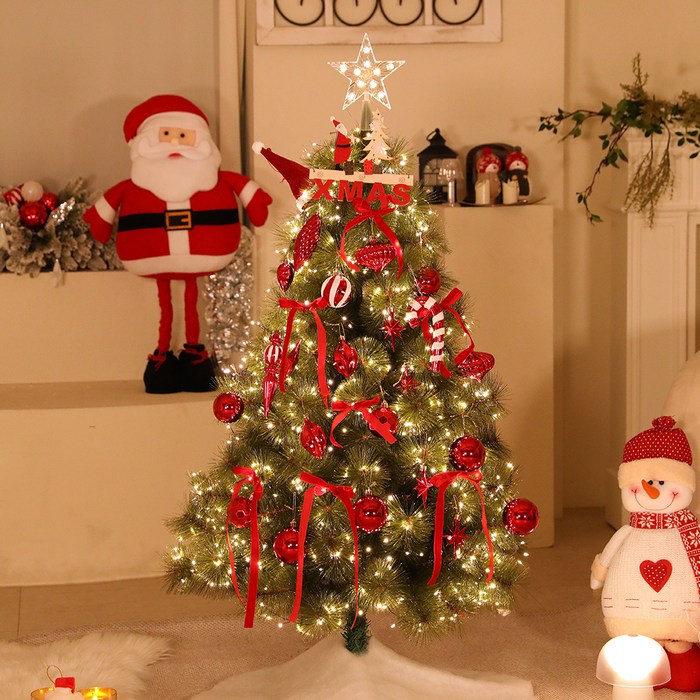 조아트 크리스마스트리 전구 오너먼트 장식 풀세트 PS02, 프리메라 올레드, 120cm