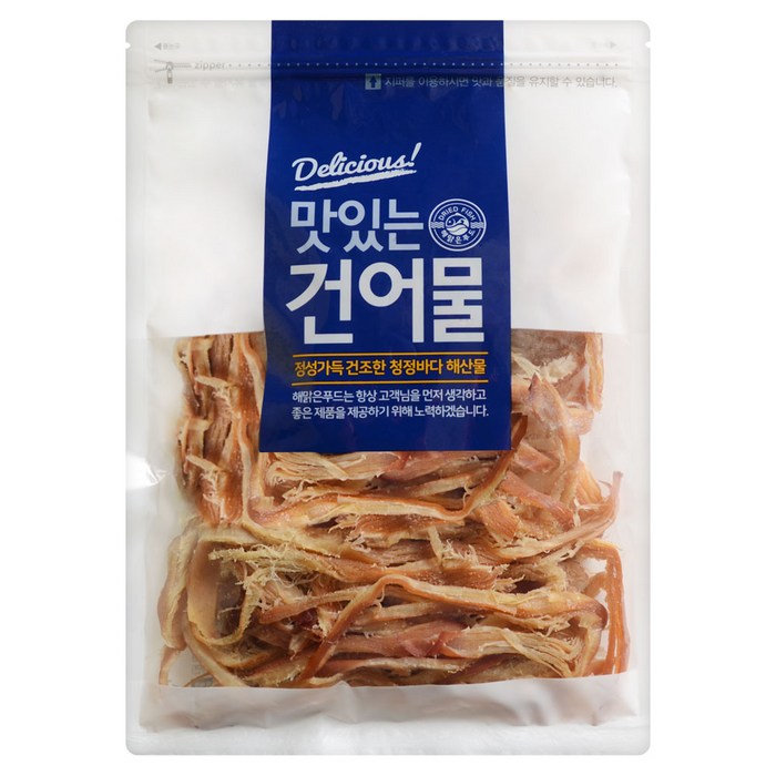 해맑은푸드 바베큐 조미오징어, 300g, 1개 대표 이미지 - 영화 볼때 음식 추천