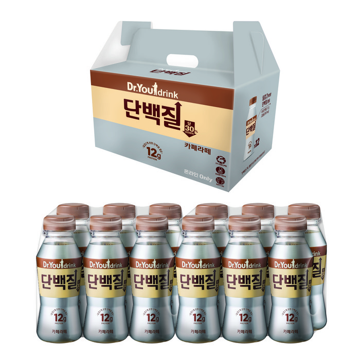 닥터유드링크 단백질 드링크 카페라떼, 12개, 240ml 대표 이미지 - 단백질 음료 추천