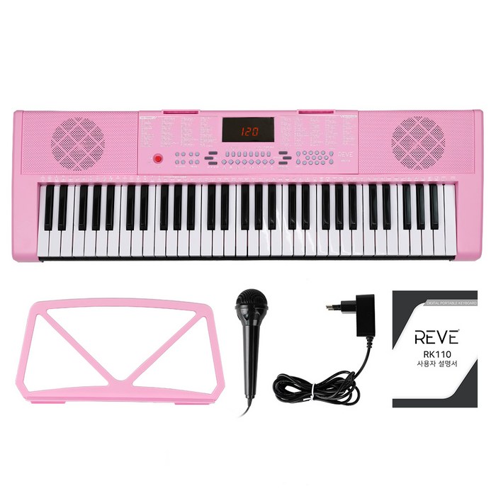 레브악기 포터블 전자 키보드, RK110, PINK 대표 이미지 - 디지털 피아노 추천