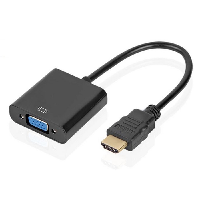 Ucommerce HDMI to VGA RGB 컨버터 블랙, UC-CO2 대표 이미지 - DP to HDMI 케이블 추천