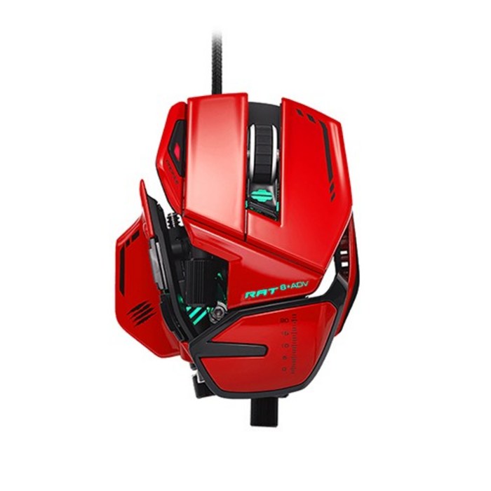 MadCatz R A T 8 PLUS ADV D26 게이밍 마우스, RED, R.A.T. 8+ ADV 대표 이미지 - 매드캣츠 마우스 추천