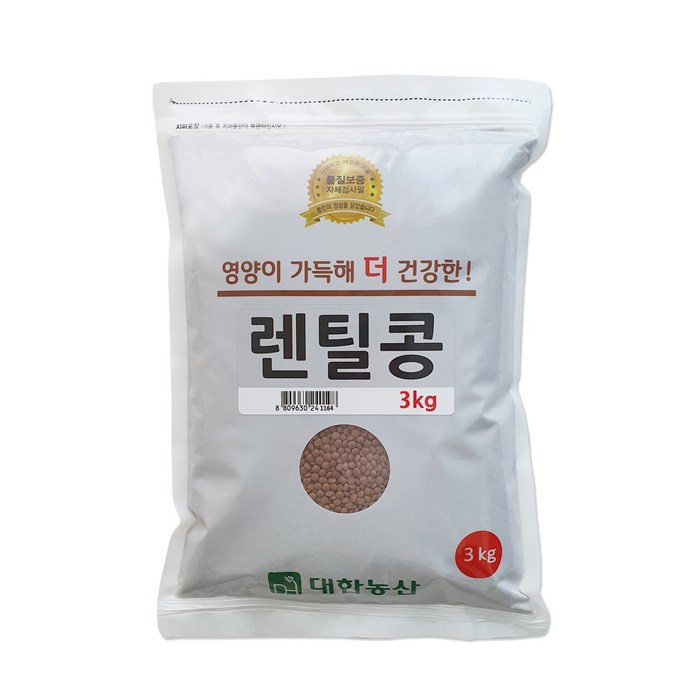 대한농산 렌틸콩, 3kg, 1개 대표 이미지 - 렌틸콩 추천