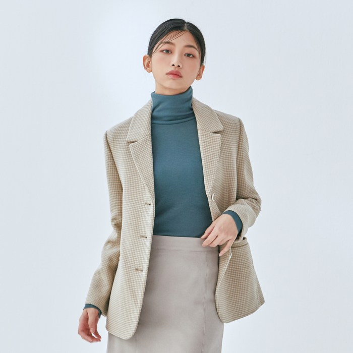 미쏘 여성용 W 테일러드 일자핏 싱글 자켓 대표 이미지 - 싱글 자켓 추천