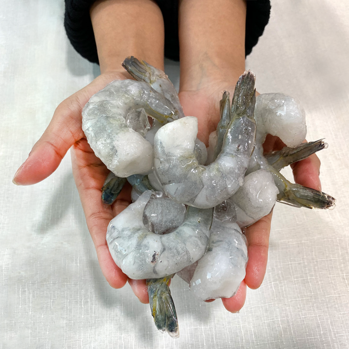 씨푸드몰 대왕새우 껍질없는 냉동 흰다리 새우 캠핑용 왕새우 900g, 1개