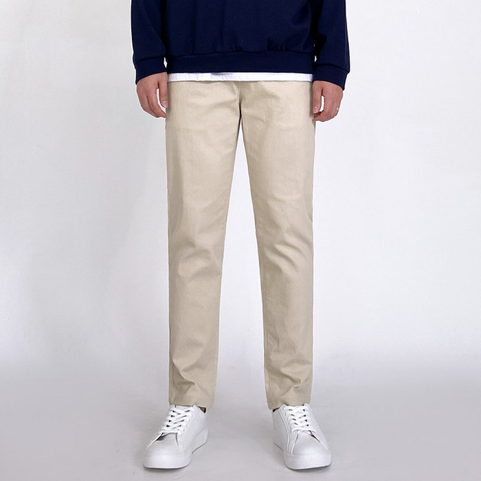 룩타운 인생핏 면스판 밴딩 팬츠 대표 이미지 - 치노팬츠 추천