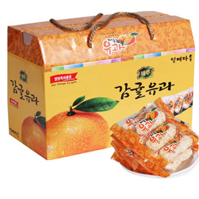 열매마을 제주 감귤유과 1.2kg 대표 이미지 - 벌크과자 추천