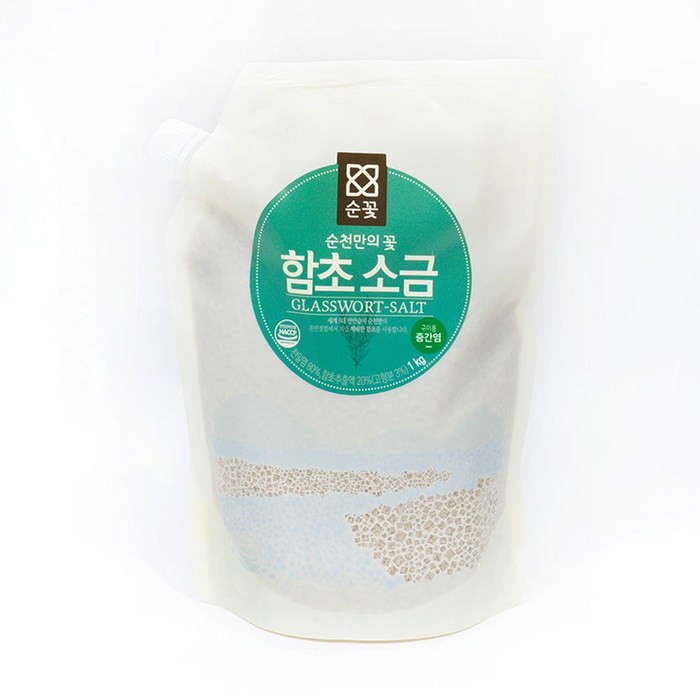 순꽃 순천만 함초소금 1kg 유기농 함초, 1개 대표 이미지 - 허브솔트 추천