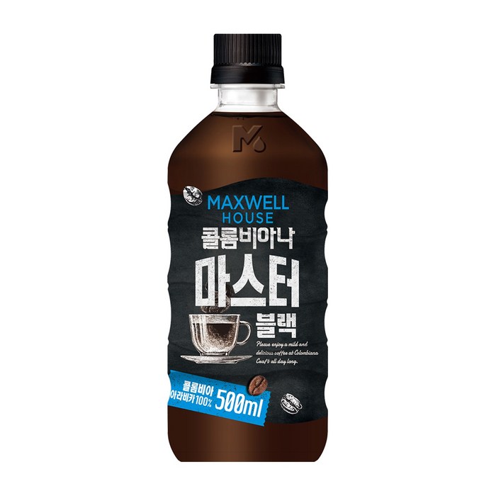 맥스웰하우스 콜롬비아나 마스터 블랙커피, 500ml, 20개 대표 이미지 - 편의점 음식 추천