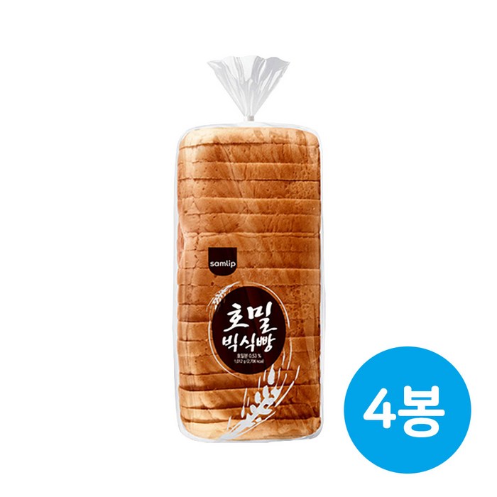 호밀빅식빵 4봉, 1012g, 단품 대표 이미지 - 통밀 식빵 추천