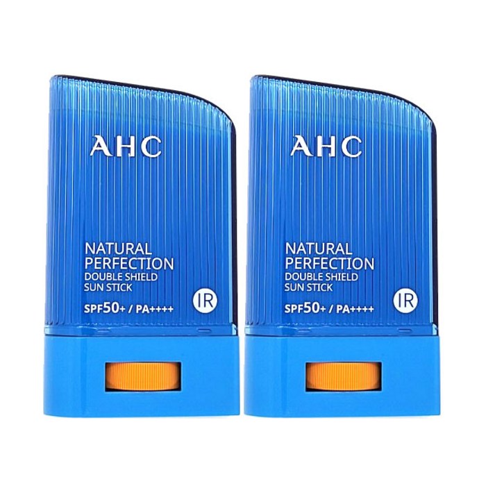 AHC 내추럴 퍼펙션 더블 쉴드 선스틱 SPF50+/PA++++, 22g, 2개