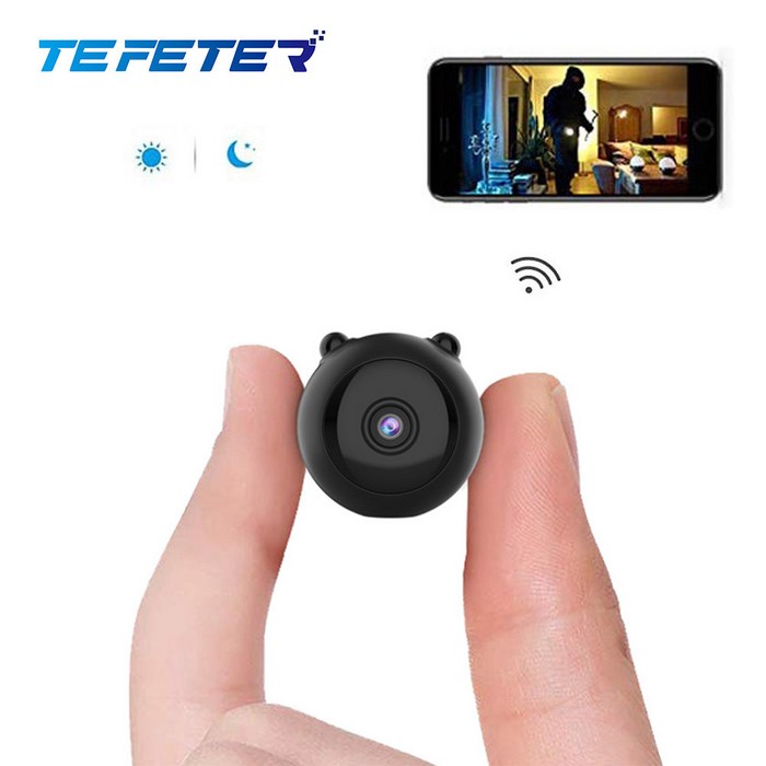 TEFETER 무선 카메라 숨겨진 디자인 적외선 야시 WIFI 카메라 웹캠 대표 이미지 - 초소형 카메라 추천