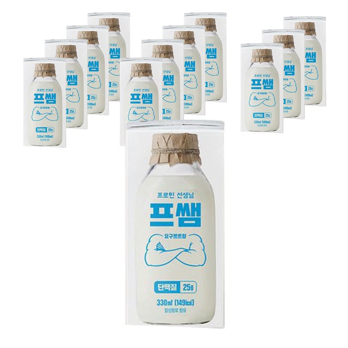 프쌤 단백질음료 요구르트맛, 330ml, 12개 대표 이미지 - 단백질 음료 추천