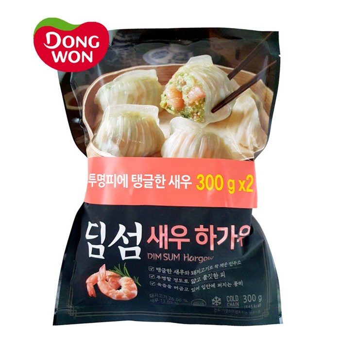 동원 딤섬 새우 하가우 300gx2개/국산돼지고기/새우/간식/안주 대표 이미지 - 하가우 추천