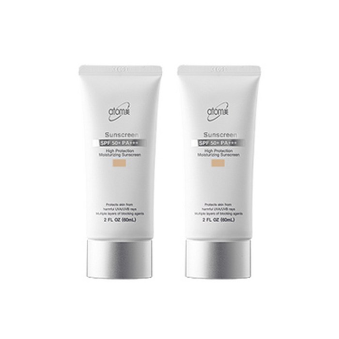 애터미 선크림 베이지 SPF50+ PA+++, 60ml, 2개 대표 이미지 - 미백 선크림 추천