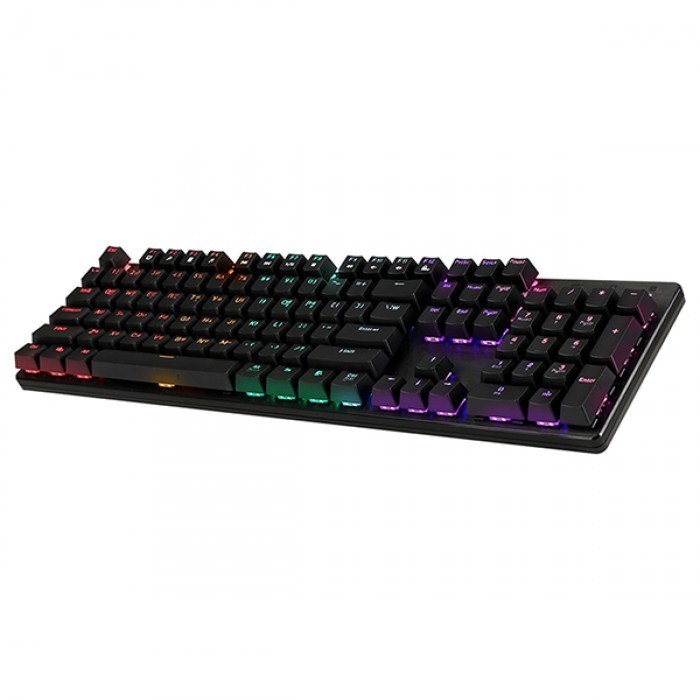 앱코 축교환 레인보우 무빙 LED 기계식 키보드 청축, 블랙, K570, 일반형 대표 이미지 - 광축 키보드 추천