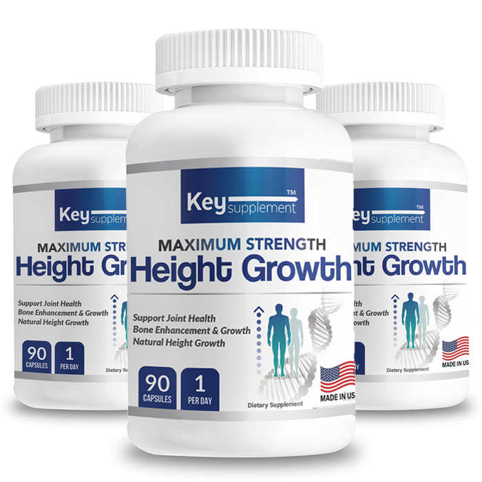 키서플리먼트 하이그로우 키크는 성장 영양제 성장기 어린이 청소년 성장 발육 도움 Key Supplement Height Growth, 90캡슐 3개입 대표 이미지 - 키성장 영양제 추천