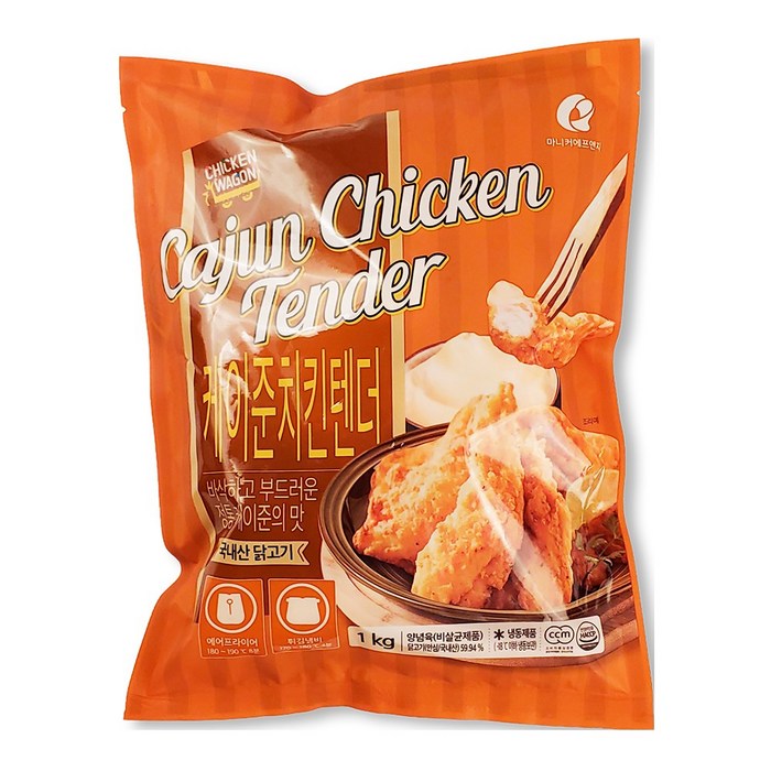 마니커에프앤지 케이준치킨텐더-1kg, 1kg, 1개 대표 이미지 - 케이준 치킨 추천