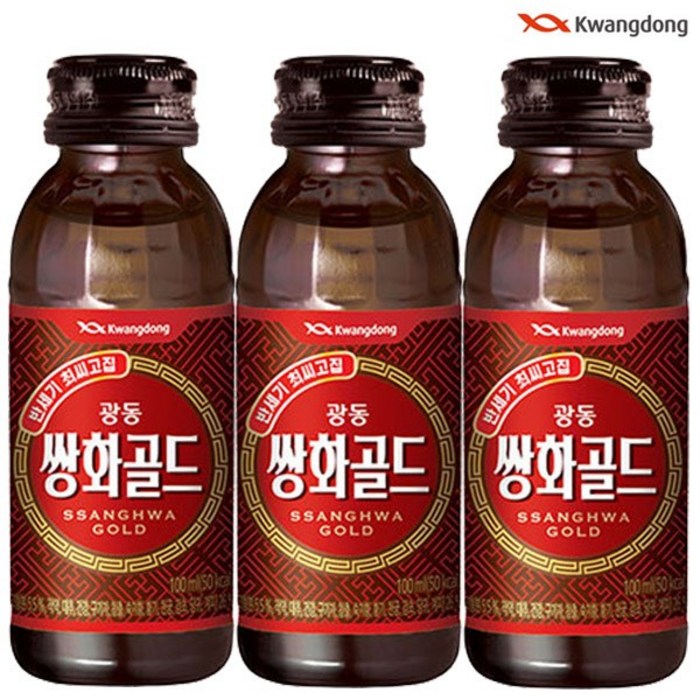 광동제약 광동 쌍화골드, 100ml, 50개 대표 이미지 - 대추차 추천
