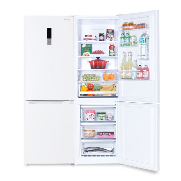 창홍 ORD320BWH 312L 화이트 냉장고 중소형 1등급 간냉식 콤비냉장고 기사방문설치
