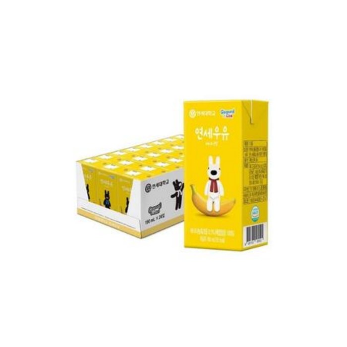 연세우유 속편한 락토프리 바나나 멸균우유, 190ml, 24개 대표 이미지 - 락토프리 우유 추천