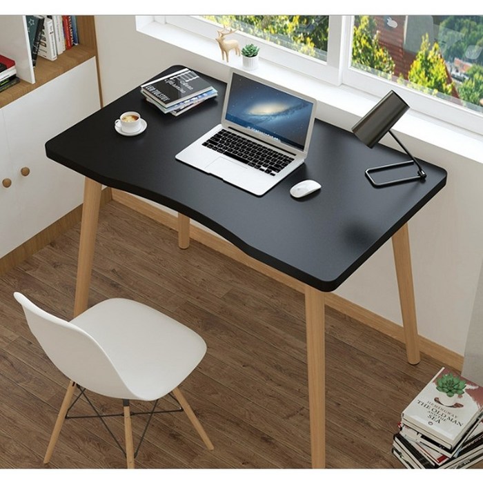 간편 이동식 심플 책상 거실 사이드 만능 다용도 테이블, 블랙